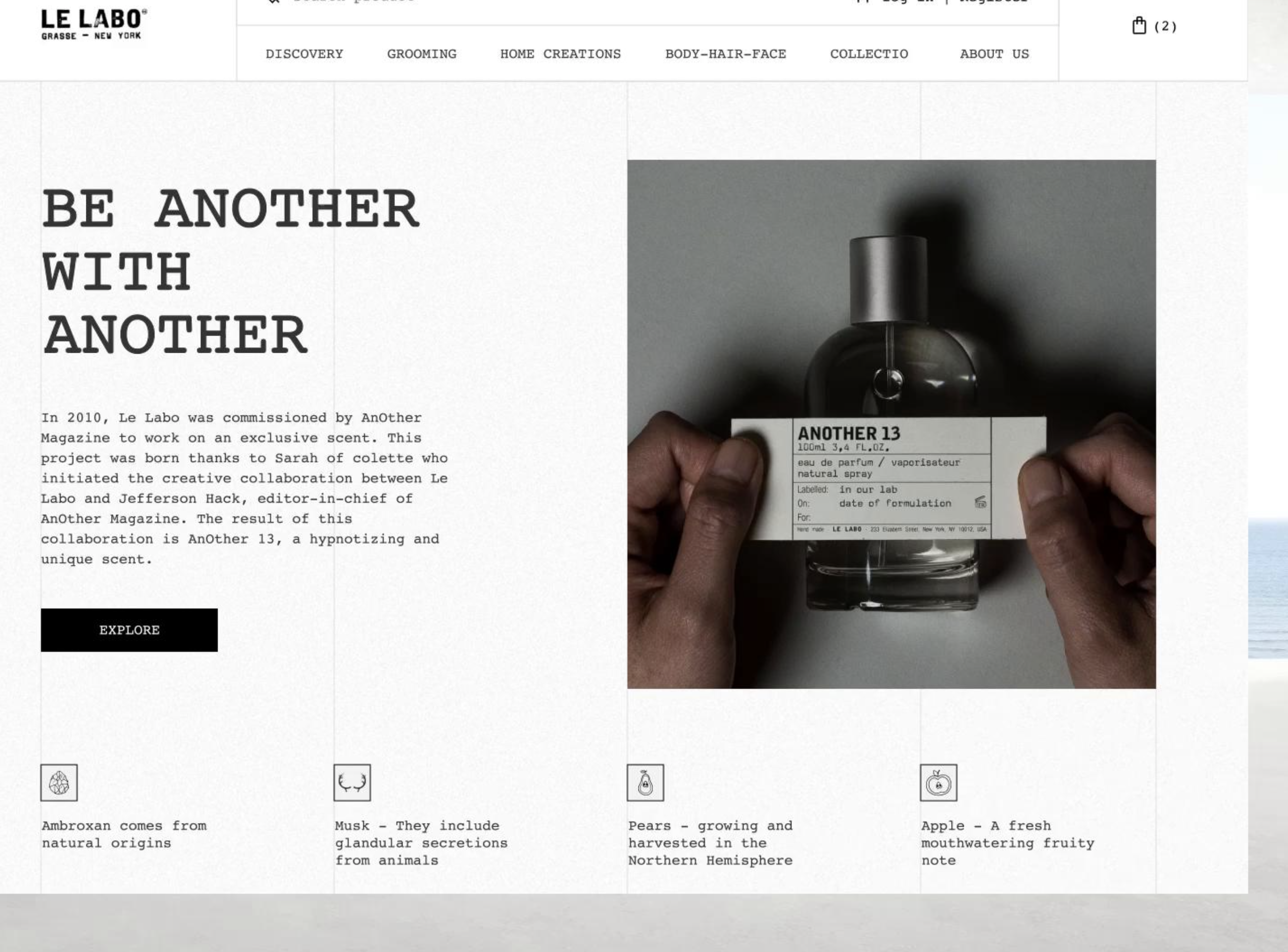 LE LABO 品牌官网产品视觉